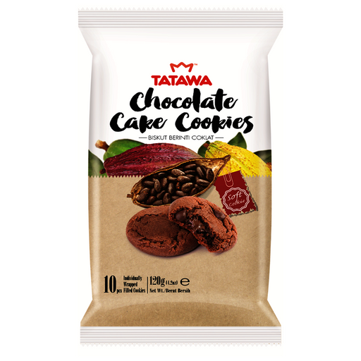 Tatawa Chocolate Cake Cookies ຂະໜາດ 120g ບັນຈຸ 10pcs