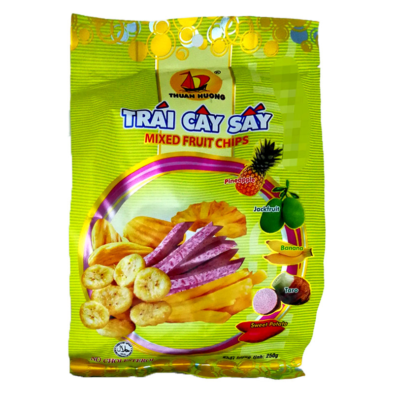 Thuan Huong Trai Cay Say Mixed Fruit Chips Size 250g