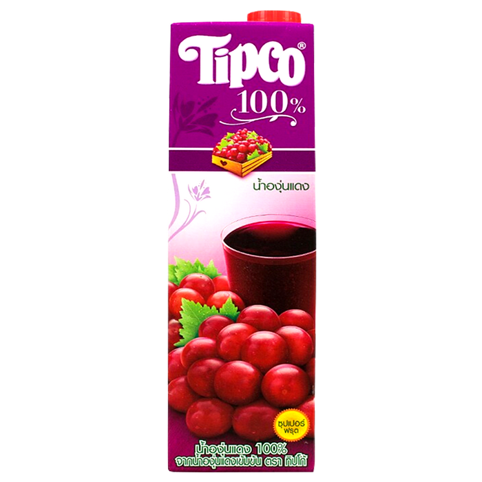 Tipco Red Grape Fruit Juice Size 1L