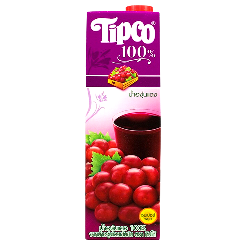 Tipco Red Grape Fruit Juice Size 1L