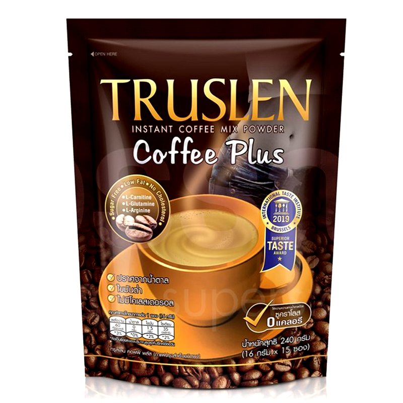 Truslen Instant Coffee Mix Powder Coffee Plus Size 16g Box of 15sachets