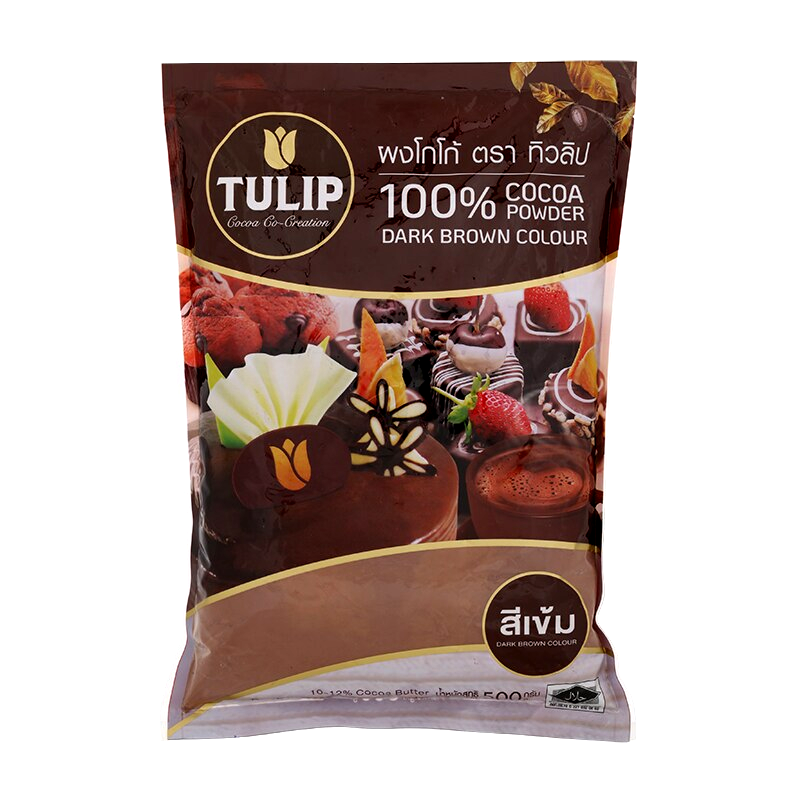 Tulip 100% Cocoa Powder Dark Brown Colour Size 440g