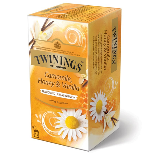 Twinings of london Camomile, Honey & Vanilla Flavoured Herbal Infusion Tea Bags 25 sachets