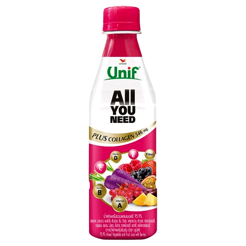 Unif All You Need 95.9% Mixed Vegetable and Fruit Juice with Berries Bottle 300ml