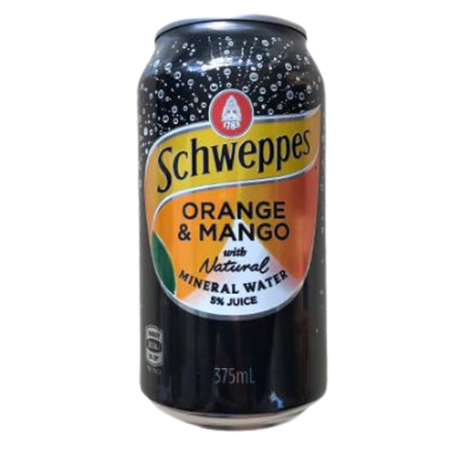 Schweppes Orange &amp; Mango 375ml 