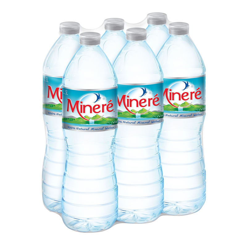 Minere Mineral Water 1.5L x 6 Bottles (Pack)