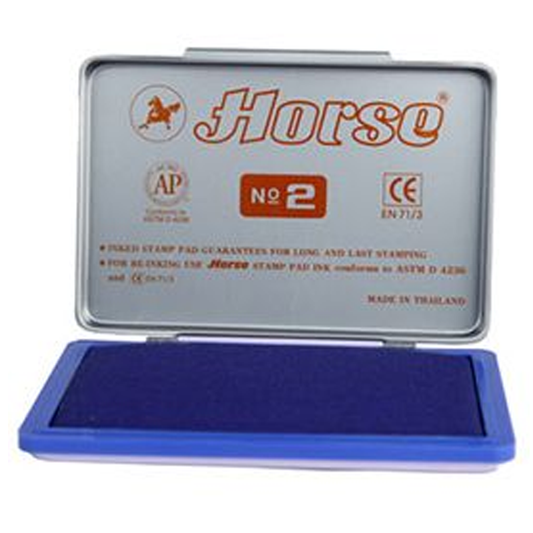 Horse Stamp Pad Tampon No-2 Blue