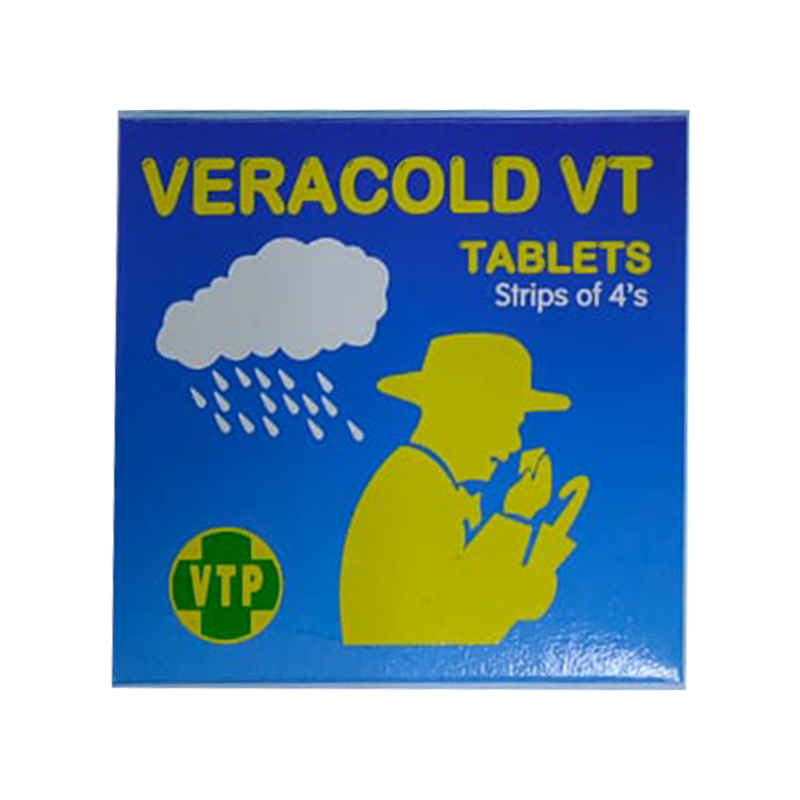 Veracold VT ສໍາລັບການປິ່ນປົວອາການເຢັນ Strip ຂອງ 4 ເມັດ