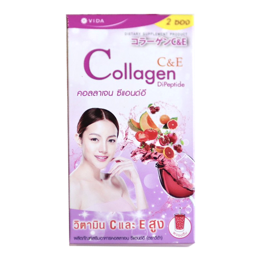 Vida ຜະລິດຕະພັນອາຫານເສີມ Collagen C&amp;E 14g ກ່ອງ 2 ຊອງ