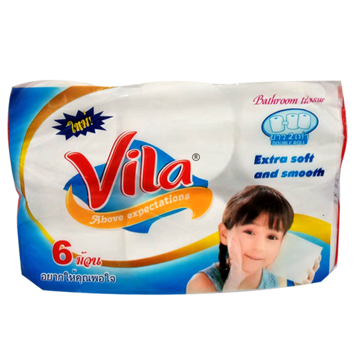Vila Bathroom Tissue Extra Soft and Smooth Pack 6Rolls