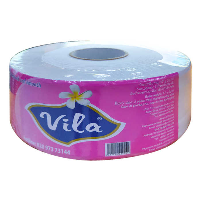 Vila Toilet paper roll extra soft and smooth ( Pink ) 800G
