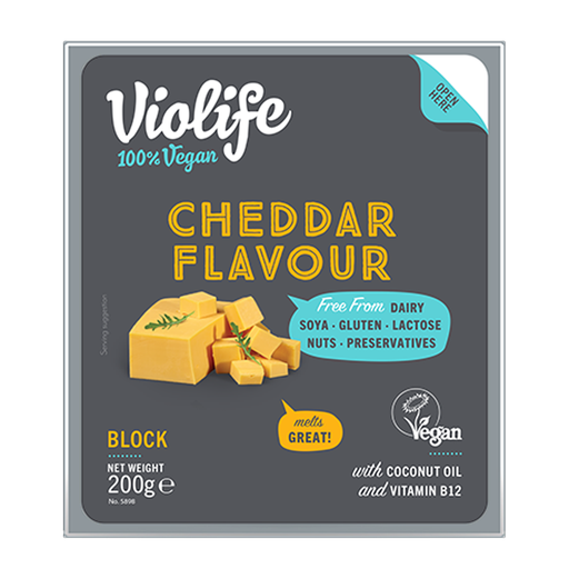Violife 100% Vegan Cheddar Flavour 200g