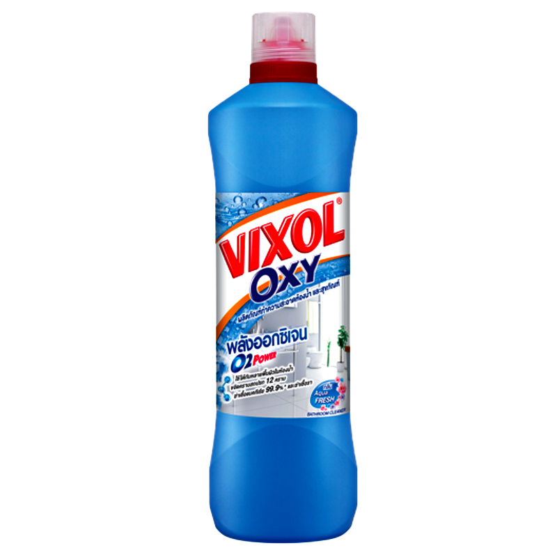 Vixol Oxy Bathroom Cleaner Oxygen power Removing dirt 12 stain Scent Aqua Fresh Size 700ml