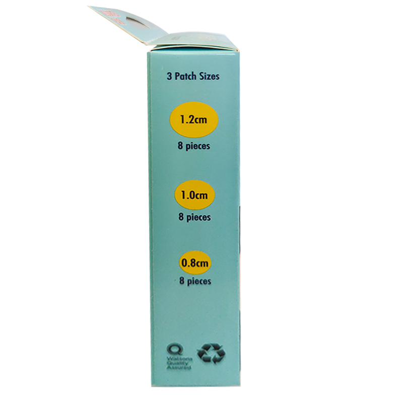 Watsons Acne Patch ດູດຊຶມຄວາມລັບຢ່າງມີປະສິດທິພາບ ກ່ອງມີ 24 ເມັດ
