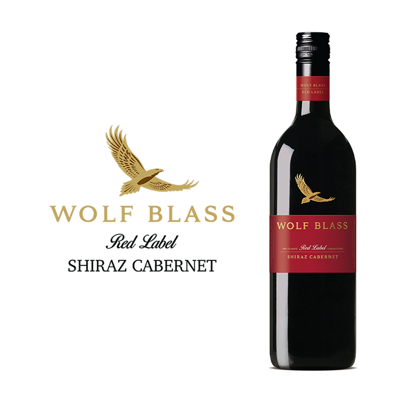 Wolf Blass ປ້າຍແດງ Shiraz Cabernet 750ml 
