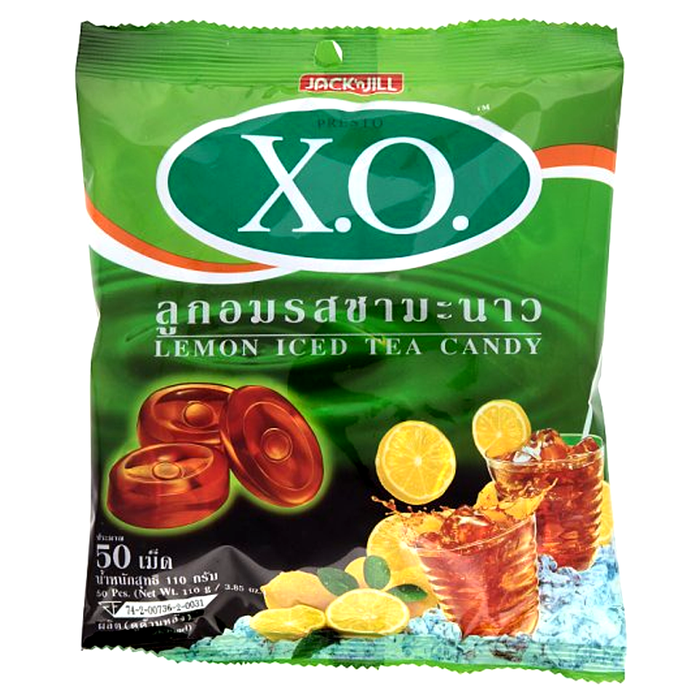X.O Lemon Iced Tea Candy Size 110g Pack of 50pcs