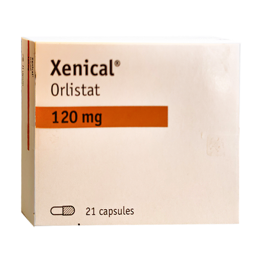 Xenical Orlistat 120 mg ກ່ອງບັນຈຸ 21 ແຄບຊູລາ