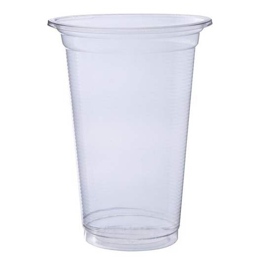 Yi Wen Brand Plastic Glass (clear curls) Size 19oz Pack 50 Pirces