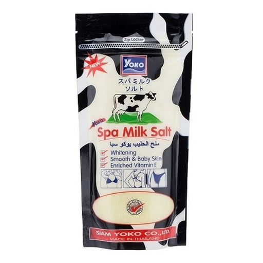 Yoko Spa Milk Salt Whitening Smooth Enriched Vitamin E Body Scrub 300g