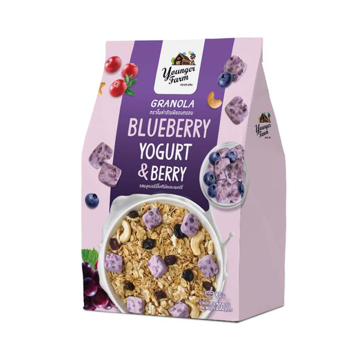 Younger Farm Granola Blueberry Yogurt & Berry Flavor 200g