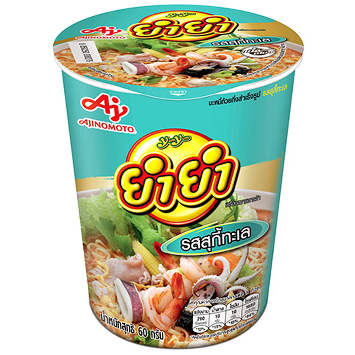Yum Yum Cup Noodles Suki Seafood Flavour Size 60g