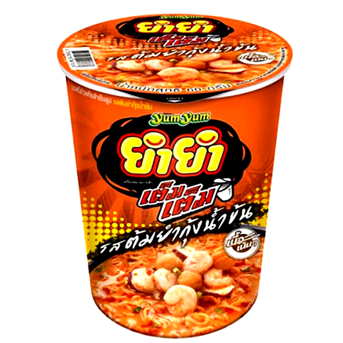 Yum Yum TemTem Cup Instant Noodles Tom Yum Kung  Creamy Flavour Size 60g