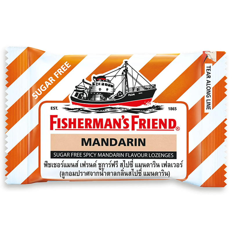 Fisherman’s Friend Sugar free Spicy Mandarin Flavour Lozenges  25g