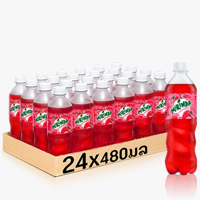 Mirinda Strawbeery 480ml bottle per pack of 24 bottles