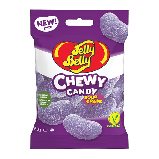 Jelly Belly Chewy Candy Grape Sours  60g