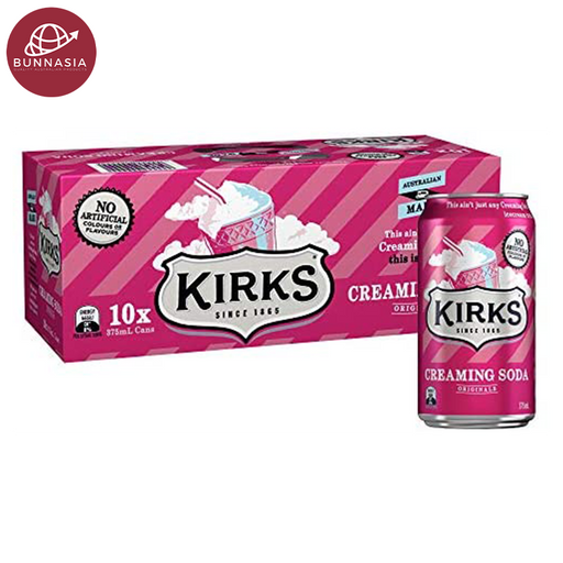 kirks Creaming Soda 375ml Pack 10 cans