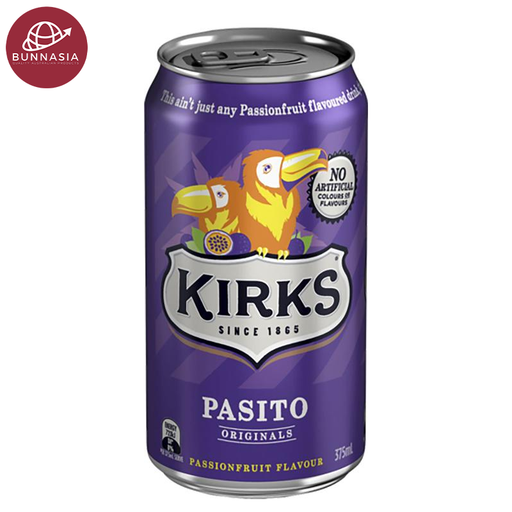 kirks Pasito Original Passionfruit Flavour Can 375ml