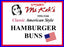 AMERICAN STYLE HAMBURGER BUNS 6 pcs