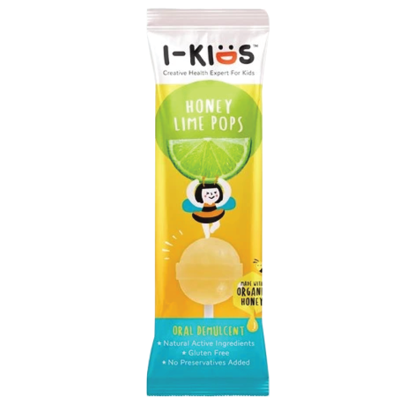 I-Kids Honey Lime Pops Honey Lemon Candy