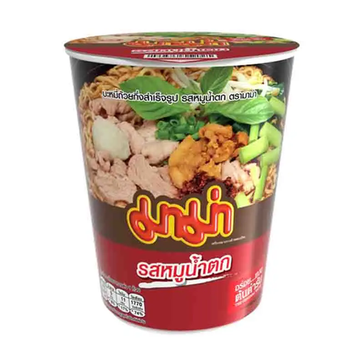 Mama Instant Cup Noodles  Moo Nam Tok Flavour Size 60g