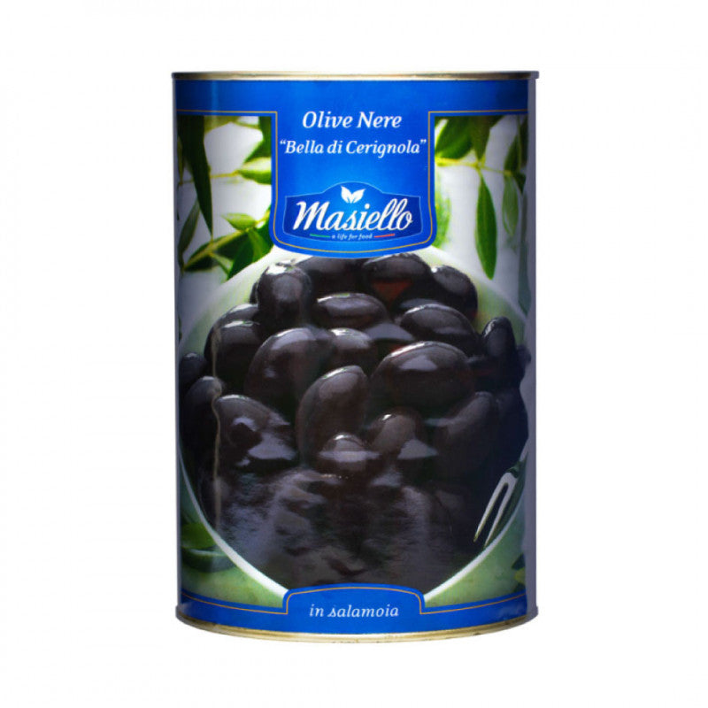 Masiello Pitted Black Olives in Brine 350g