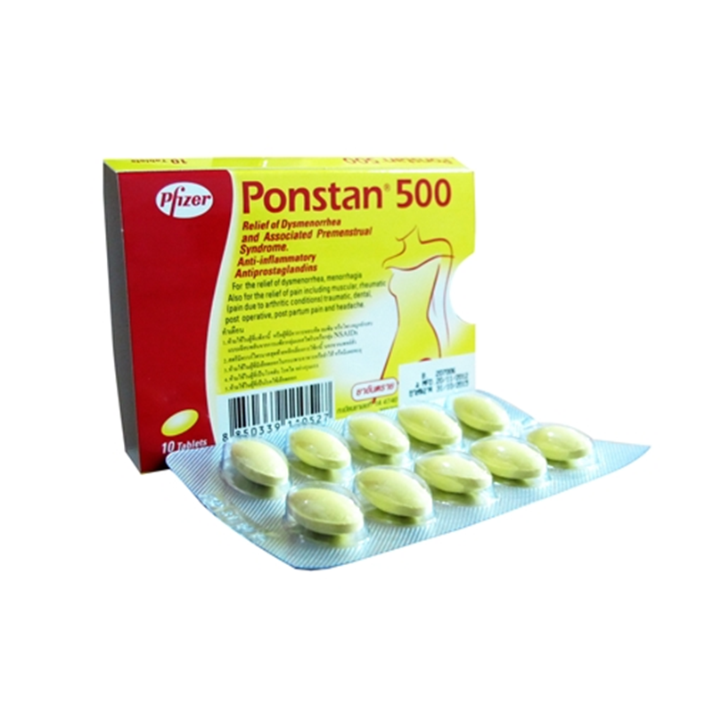 Ponstant Cap Pfizer Ponstan 500 Relief Of Dysmenorrhea And Associated Premenstrual ...