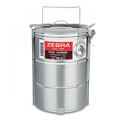 Zebra Stainless Steel Sus 304 Food Carrier (150143) Size 14cm x 3pcs